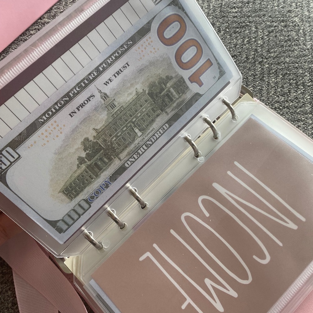 Budget cash binders & Savings money challenges book